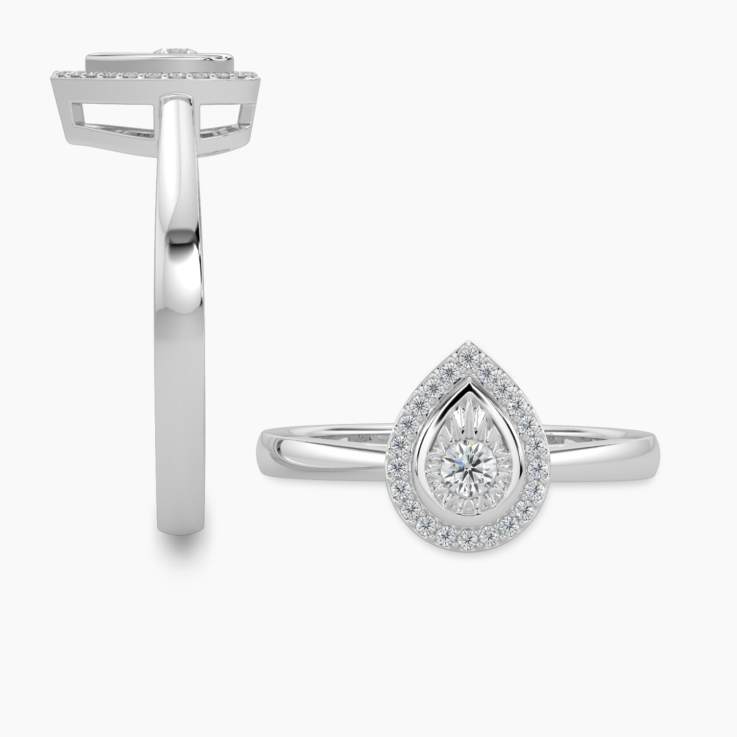 DIAMOND PEAR RING