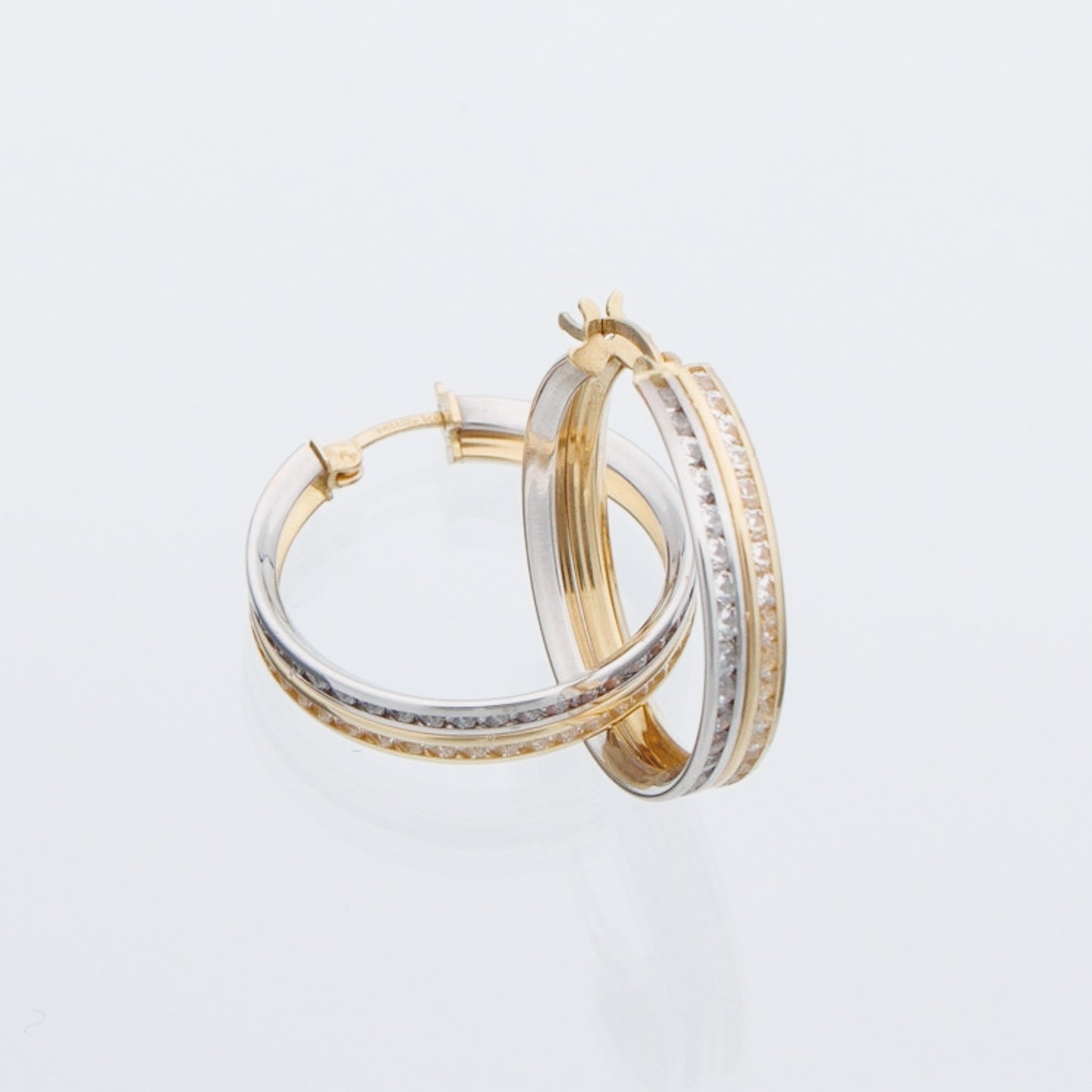 TWO TONE HOOPS