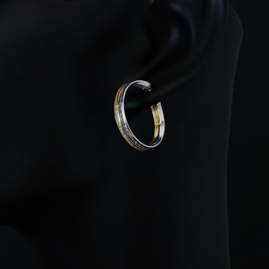 TWO TONE HOOPS