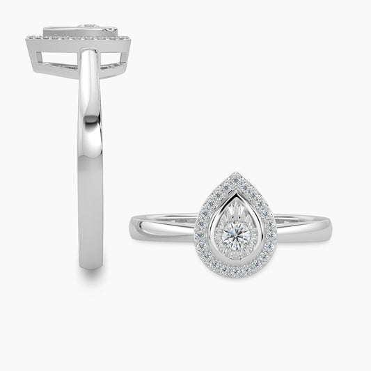 DIAMOND PEAR RING