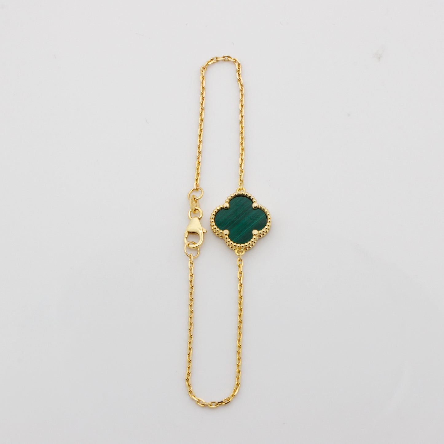 CLOVER MALACHITE BRACELET