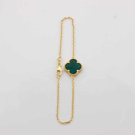 CLOVER MALACHITE BRACELET