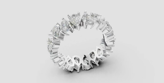 Cristal Eternity Ring Pear
